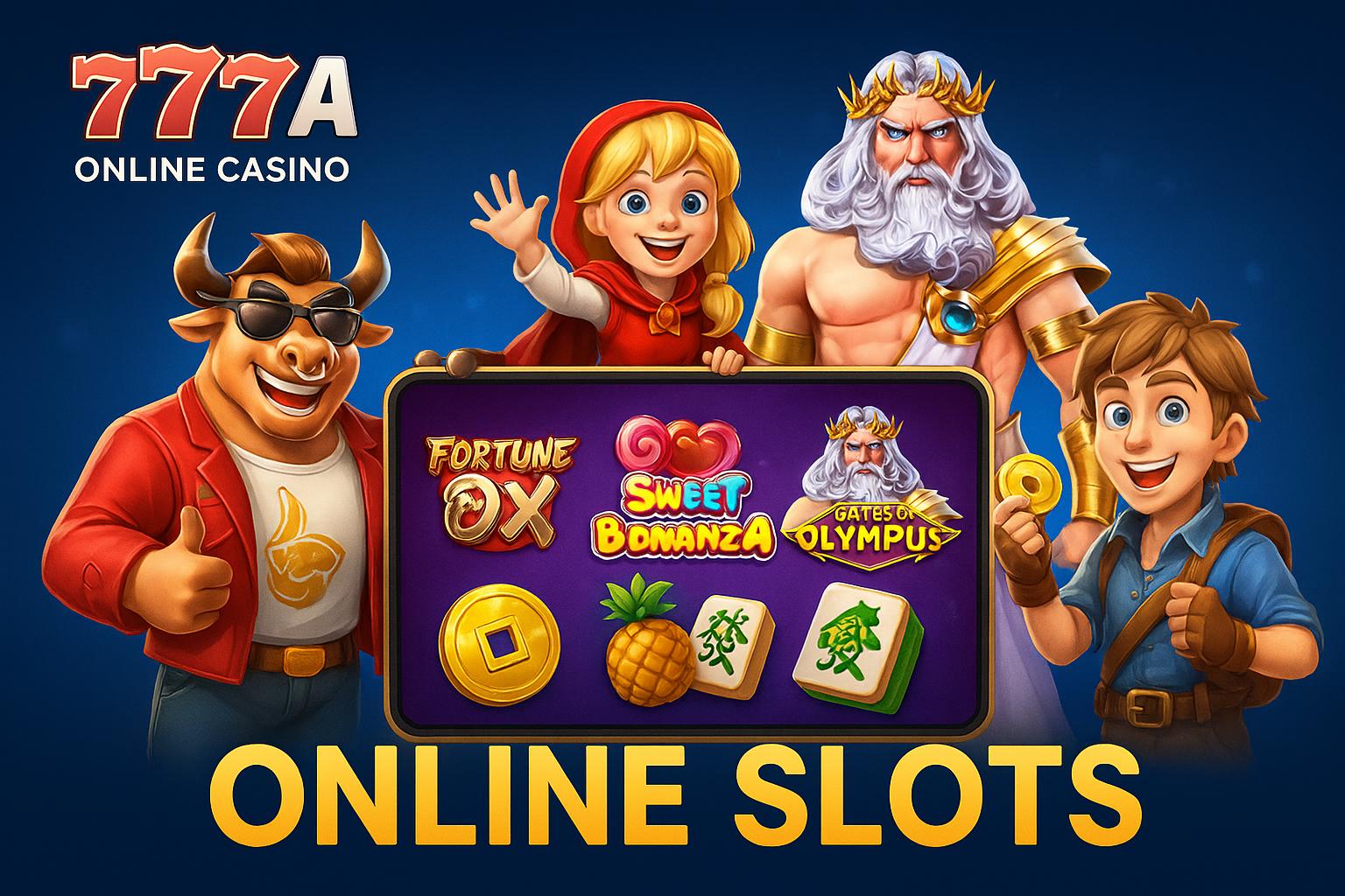 Explore o mundo das slot machines no 777OLA Casino
